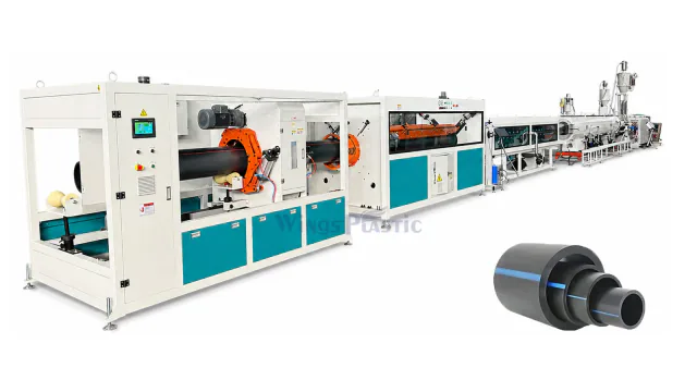 HDPE PE pipe extrusion line machine for smooth pipe production