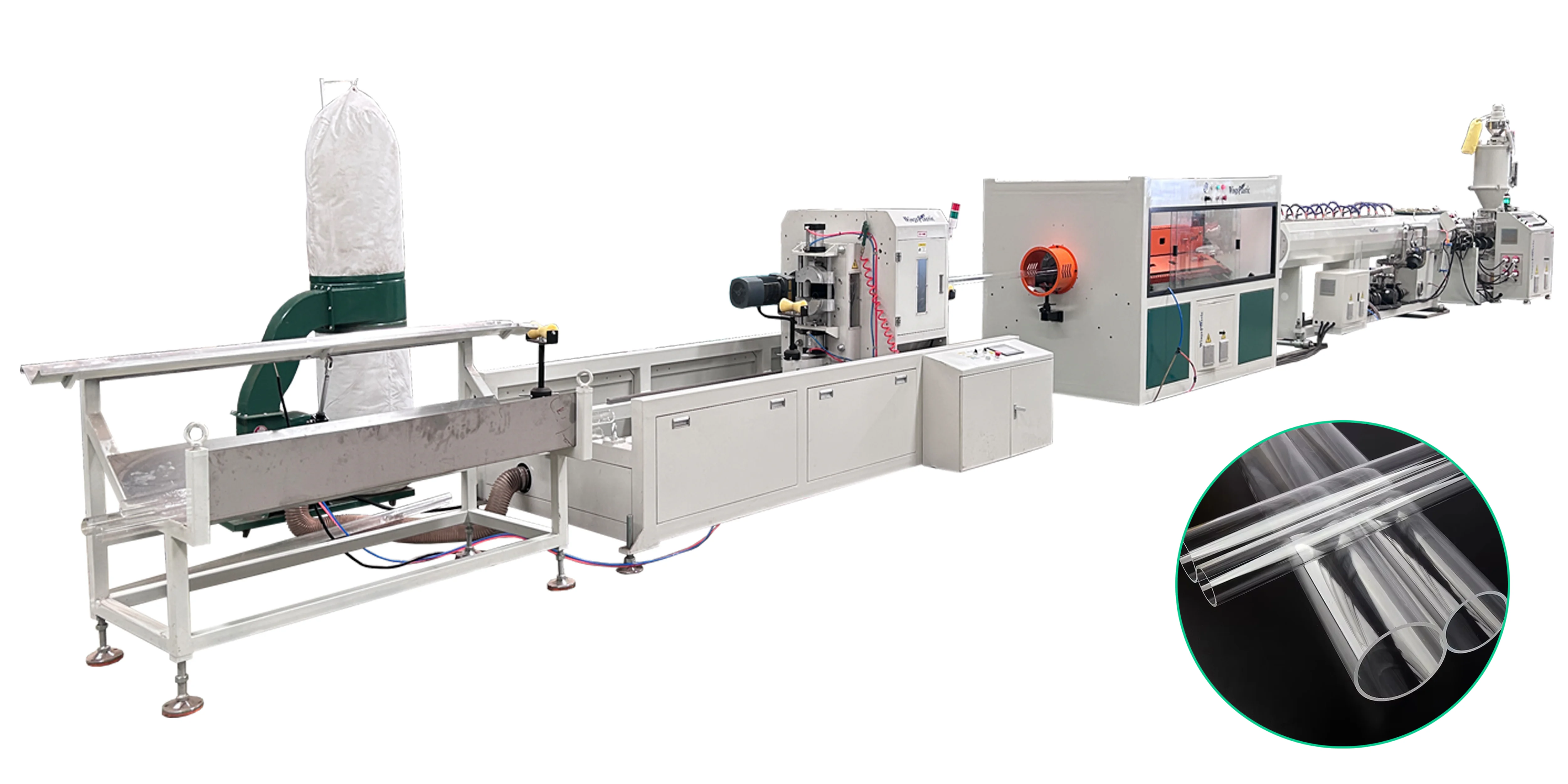 PMMA PC ABS pipe extrusion line