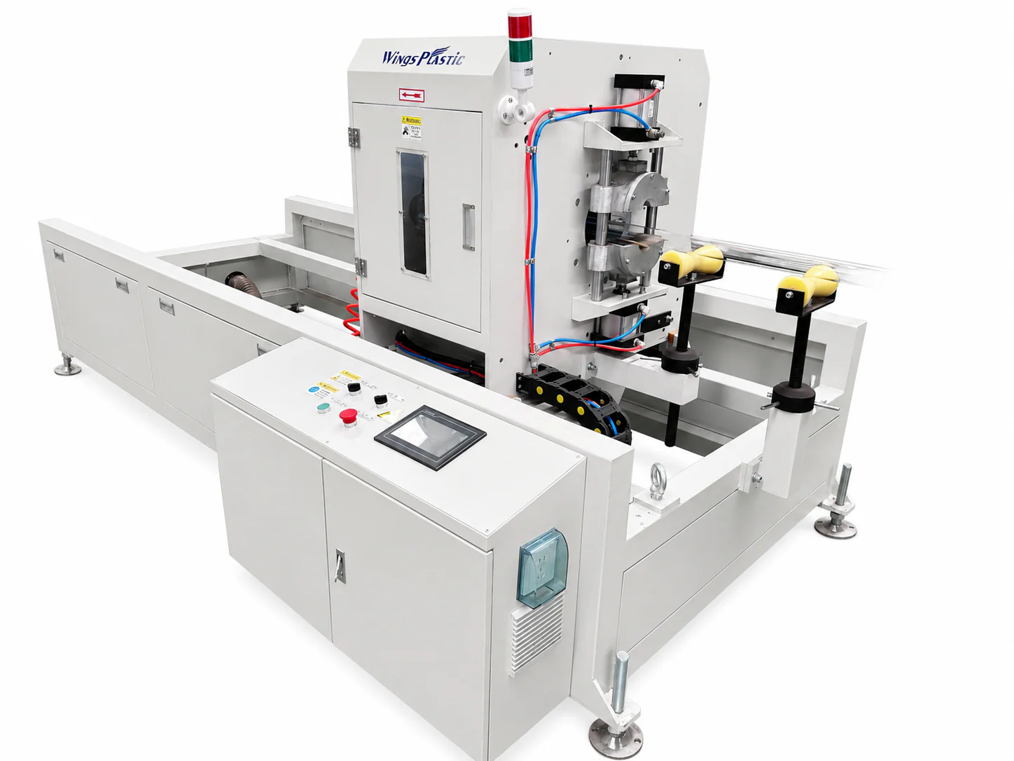 Rotary saw cutting machine for PMMA PC ABS pipe