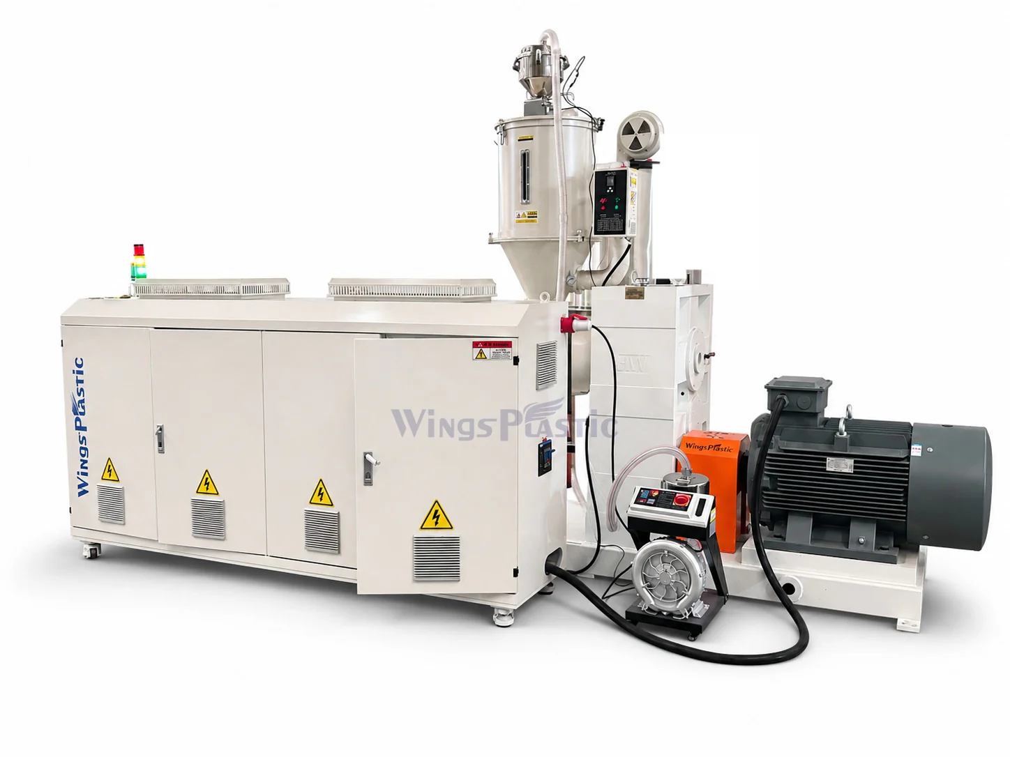 Single screw extruder for pipe extrusion