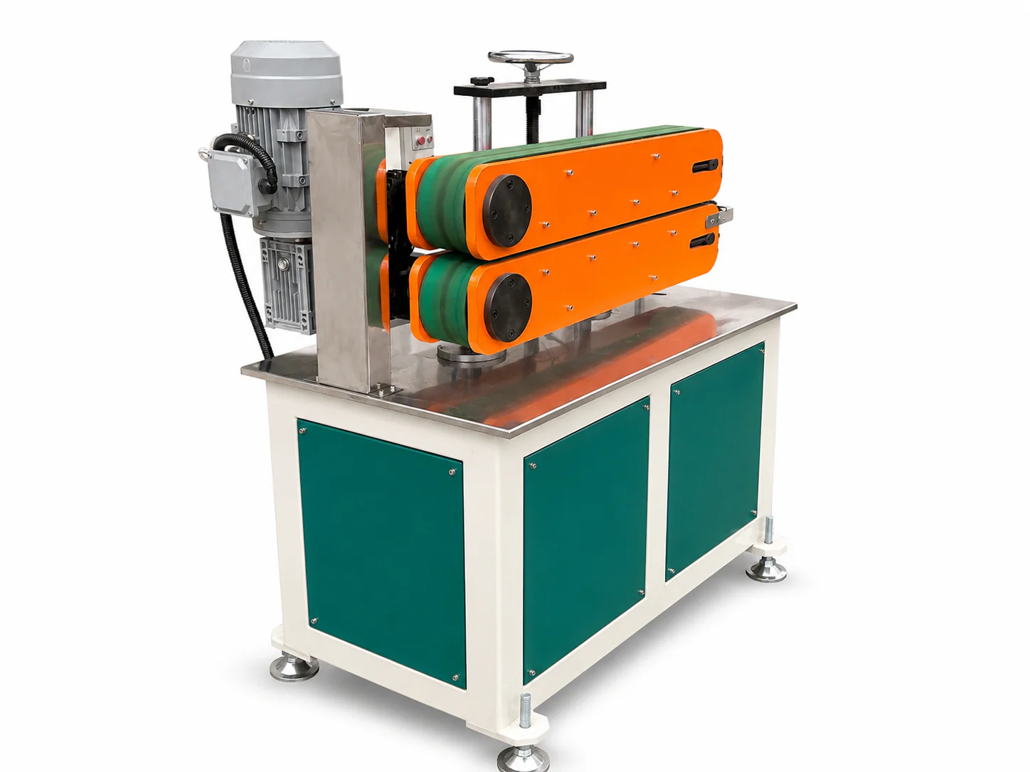 Belt haul-off machine for PA nylon pipe