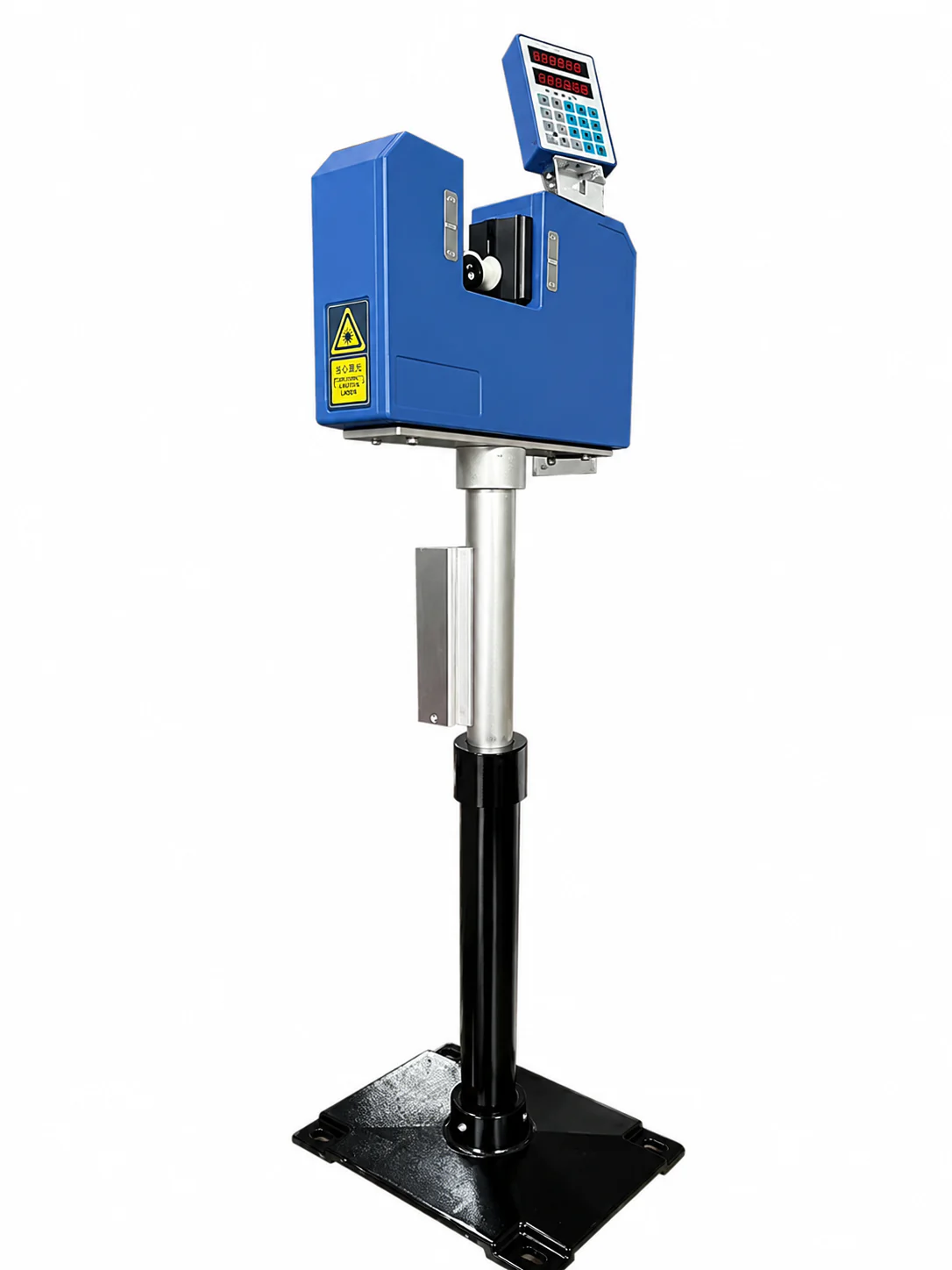Online laser diameter measuring device for PA nylon pipe