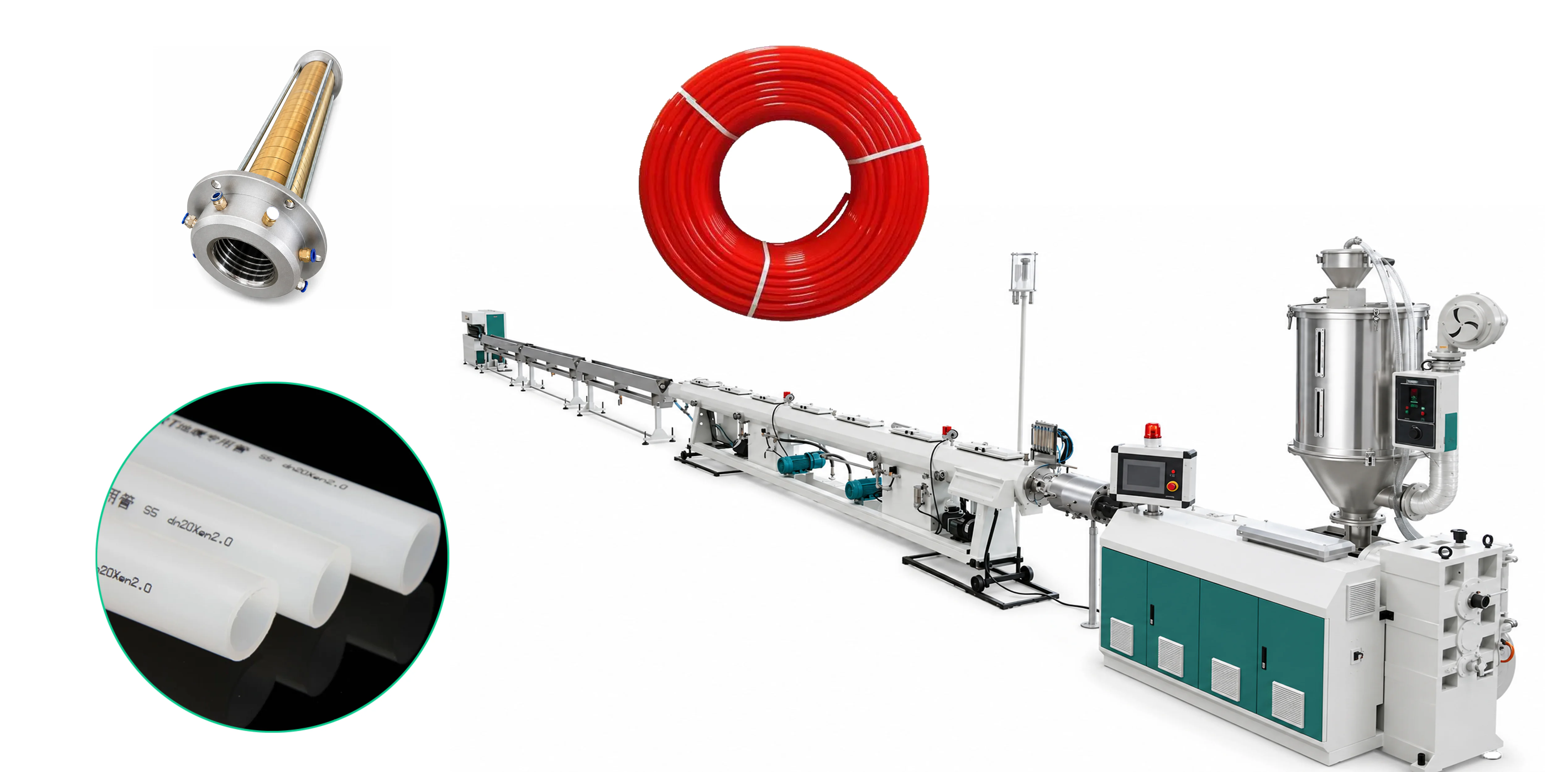 PERT PEX underfloor heating pipe extrusion line
