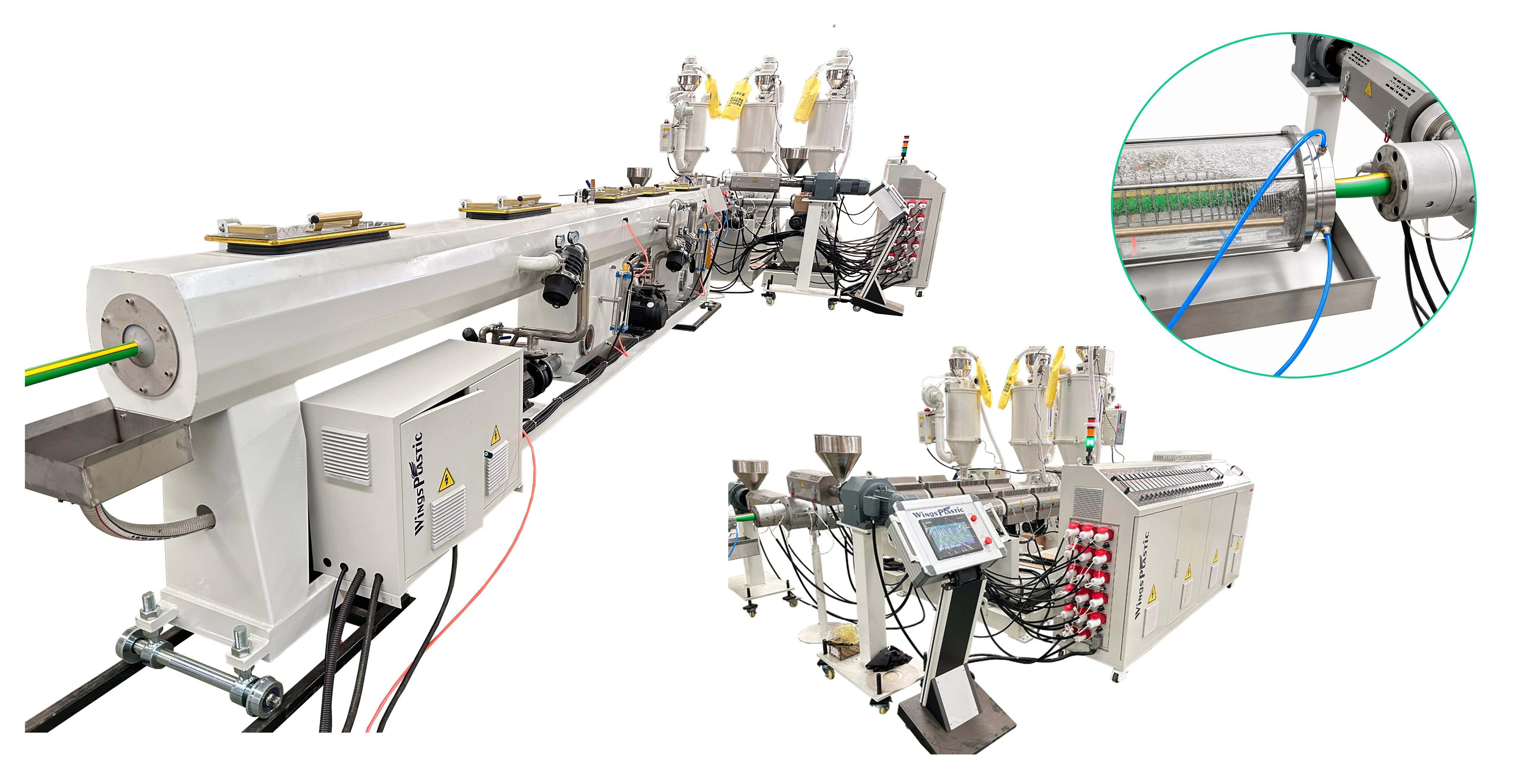PPR pipe extrusion line for hot and cold water pipe