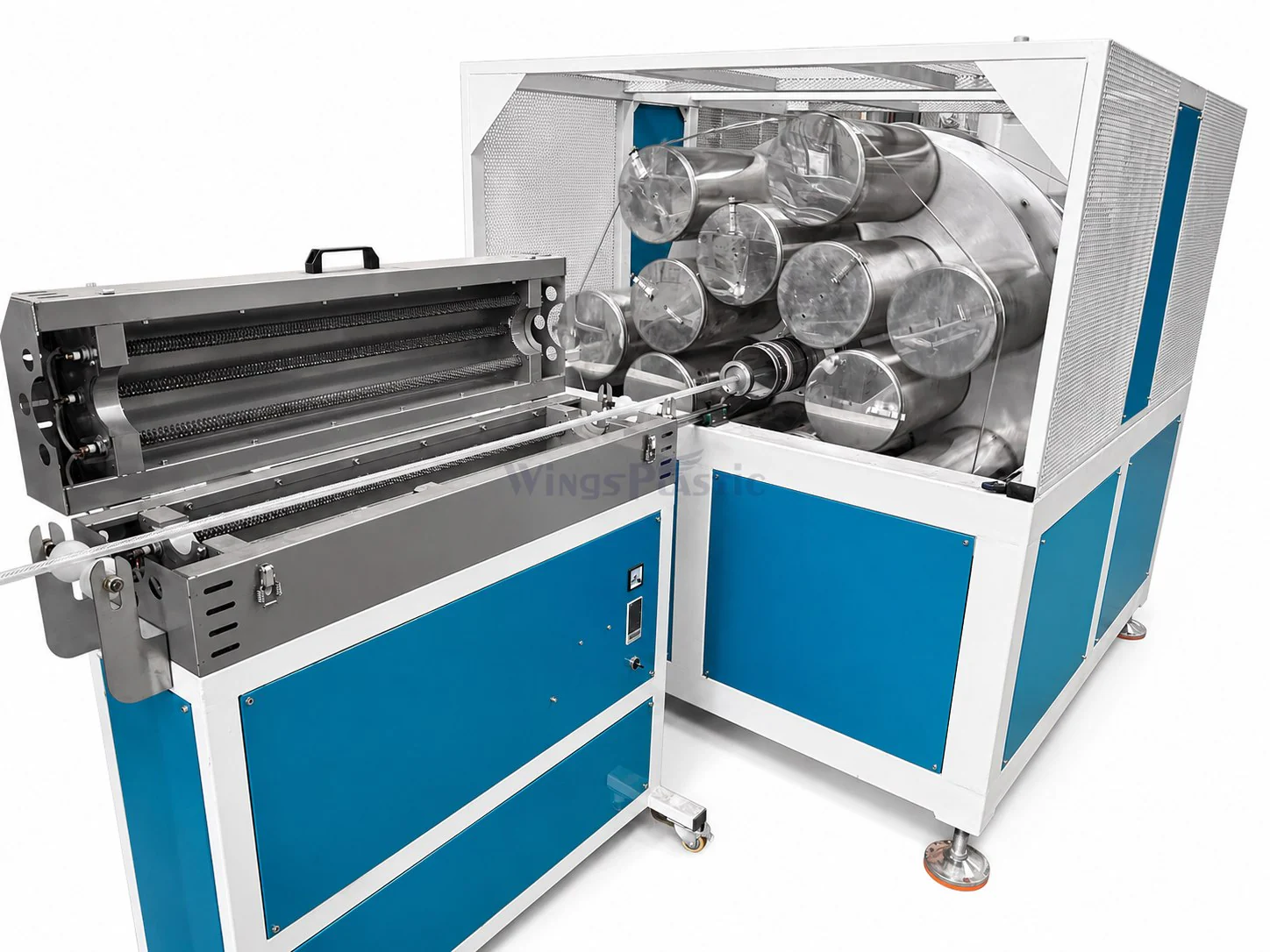 Heating oven for PVC fiber reinforced hose production