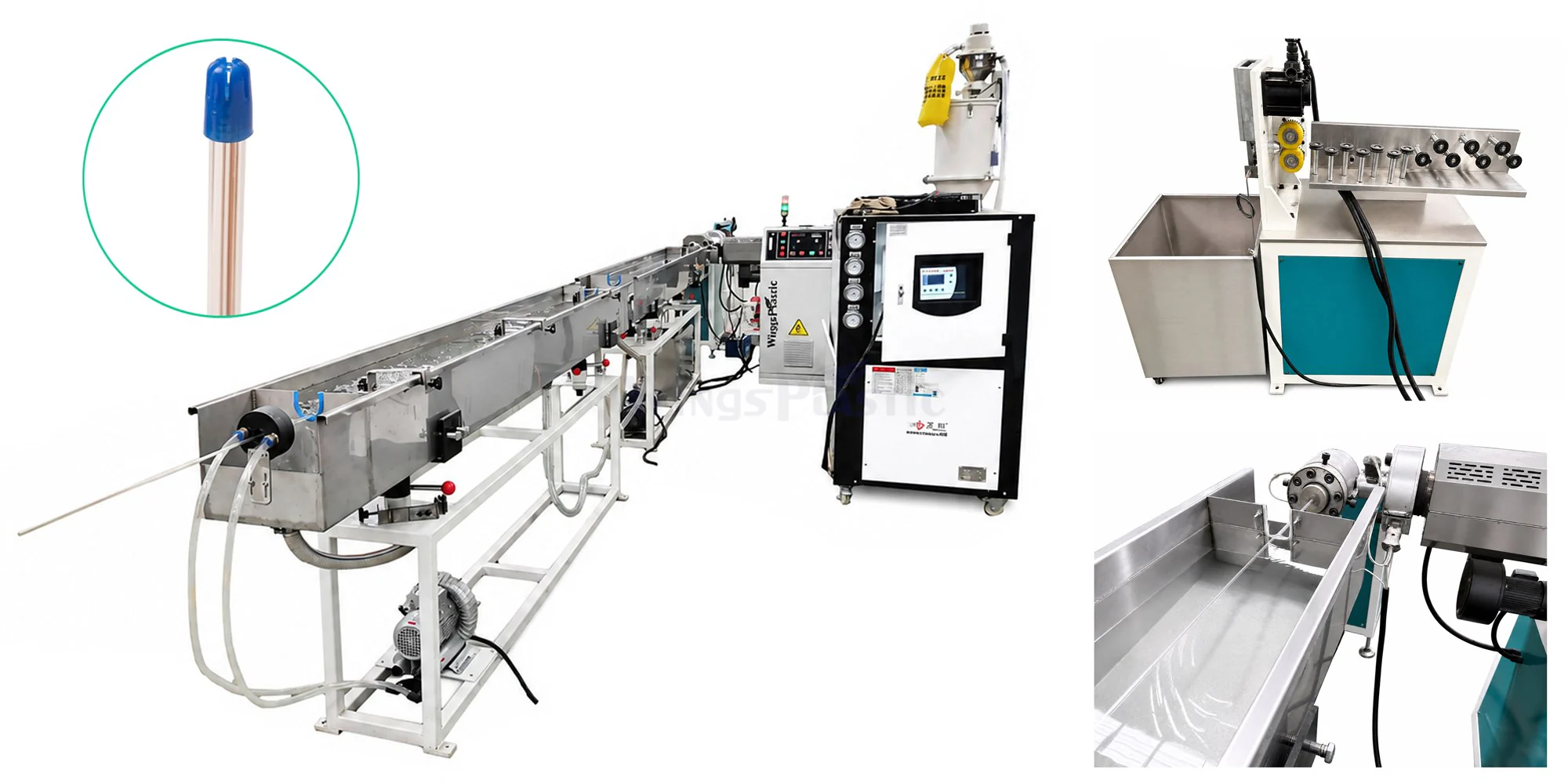 PVC medical saliva ejector hose extrusion line