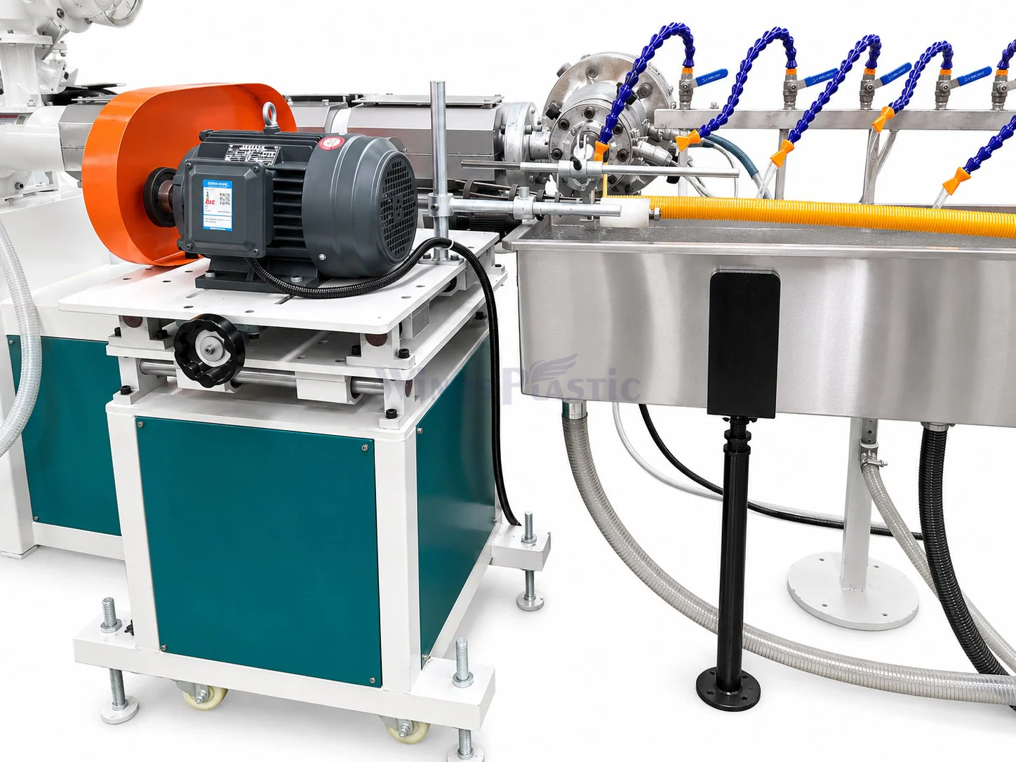 Rotary forming machine for PVC spiral suction hose