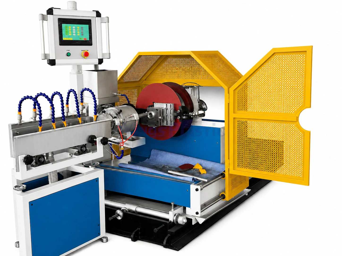 Steel wire winding and forming unit for PVC reinforced hose